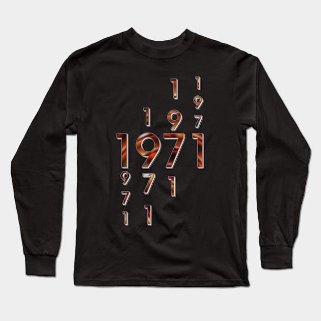 Année de naissance 1971 Long Sleeve T-Shirt by Cartsandra B